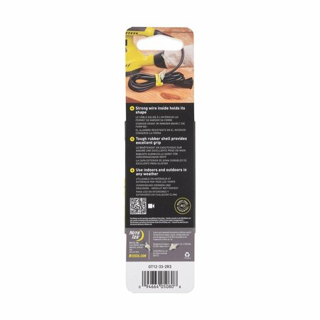 Nite Ize Gear Tie 12 in L Yellow Twist Ties, 2PK GT12-33-2R3